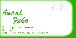 antal fuko business card